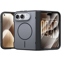 Étui de téléphone magnétique pliable anti-traces de doigts avec protection de charnière et antichoc pour iPhone Duo – Sensation premium au toucher