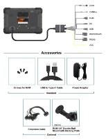 Tablet PC Robusta para Vehículos Agrícolas de 10 Pulgadas, IP67, NXP 1000nits, WIFI/BT/4G/GPS, Linux, con NFC/USB/RS232/ACC/CANBUS para Cosechadoras