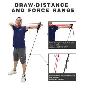 Archery Elong Archery Bow Training Stretch Resistance Band Exercise Shooting Training Equipment Stretch Band