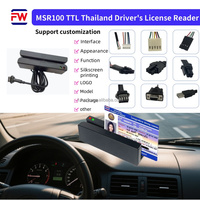Lector de Tarjetas Magnéticas MSR100 de 3 Pistas, Mini Lector de Tarjetas Inteligentes con Certificación DLT de Tailandia, Gestión de Flotas GPS