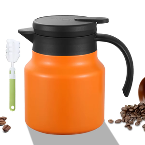 Thermos à café pour garder le café chaud, bouilloire à double paroi en acier inoxydable, carafe <span class=keywords><strong>isotherme</strong></span> pour café, théière - Product Image 1