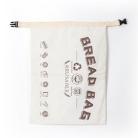 Sac à pain en coton et cire d'abeille personnalisé, grande capacité, pochette en toile blanche avec boucle, réutilisable pour le pique-nique et l'usage quotidien