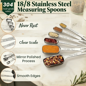 DaS Wholesale - Juego de <span class=keywords><strong>6</strong></span> Cucharas Medidoras, <span class=keywords><strong>Tazas</strong></span> y Cucharas, Cucharas Medidoras para Cocina - Product Image 4