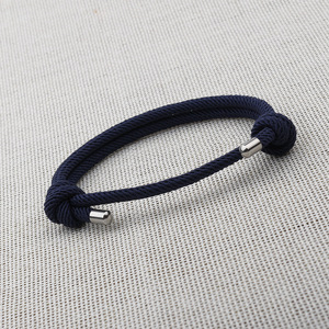 Pulsera Deportiva de Cuerda Milanesa Unisex de Moda, Pulsera de Paracord para Hombre Hecha a Mano con Acero de Titanio Geométrico, para Regalos - Product Image 4
