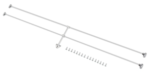 Kit de barres de protection arrière en aluminium poli pour VW Type 2 Bus Split & Bay Window 1950-1979, Restauration - Product Image 4