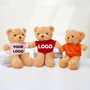バレンタインデー限定 ホットセール！格安価格のかわいいぬいぐるみテディベア Tシャツ付き、オリジナルロゴ入れ可能 - Product Image 2