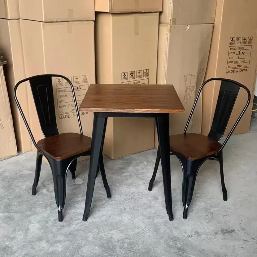시판 펍과 레스토랑 가구 패스트 푸드 카페 숍 레스토랑 식당 좌석 레스토랑 의자와 테이블을 만든 공장