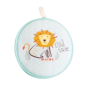 Cartoon Animal Oval Sponge Bath Flower Scrubber Cute Dual Purpose Scrubber - Product Image 1