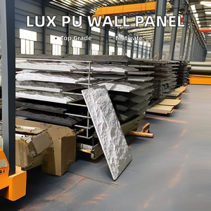 1200*600mm montaña Flexible Pu Faux luz que fluye Panel de pared de piedra artificial fabricante azulejos de piel - Product Image 2