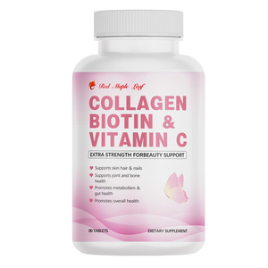 Comprimés tonifiants au collagène, biotine et vitamine C - <span class=keywords><strong>Complément</strong></span> tonifiant nutritif, soutien pour la beauté, le métabolisme et le bien-être général - Product Image 2