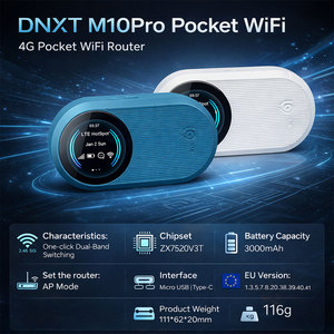 Router Wifi Portátil DNXT 4G, WiFi6, Mifi <span class=keywords><strong>de</strong></span> Bolsillo, 2.4G y 5.8G, Router 4G con Modo SIM AP, Dispositivo Wifi <span class=keywords><strong>de</strong></span> Bolsillo 4G para Viajes - Product Image 2