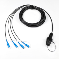 FTTX utilisation sur le terrain fibre optique hermaphrodite interconnecté faisceau étendu série 2 noyaux prise câble de raccordement HXB11/HXB13/HXB15