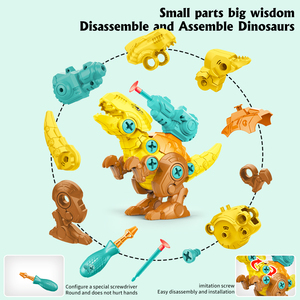 Ksf bán buôn tự làm khủng long xây dựng đồ chơi Tyrannosaurus Rex tháo rời khối động vật cho 5 đến 7 tuổi trẻ em - Product Image 4