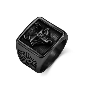 Viking <b>Ring</b> For Men <b>Titanium</b> Steel Wolf Head Nordic Celtic Pattern Jewelry Gift - Product Image 5