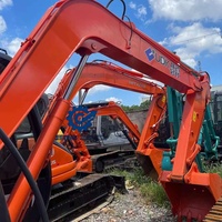 Excavatrice compacte sur chenilles Hitachi ZX70 d'occasion de qualité supérieure, excavatrice hydraulique d'origine pour des performances urbaines exceptionnelles
