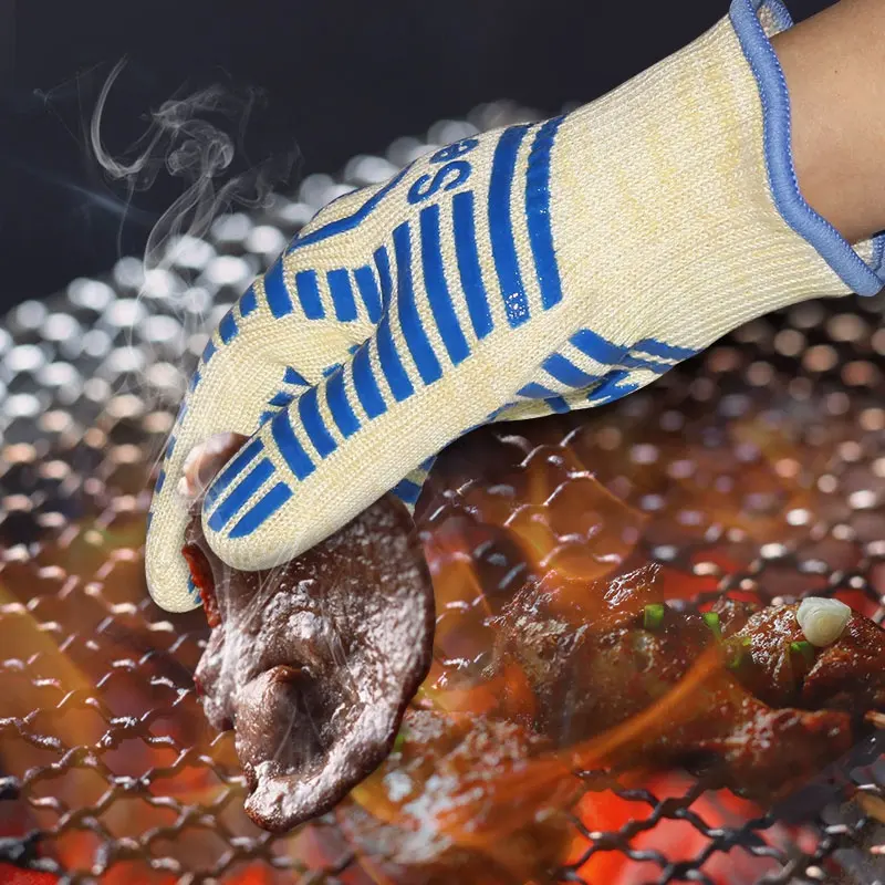 Heat Resistant Bbq Gloves For Cooking Baking