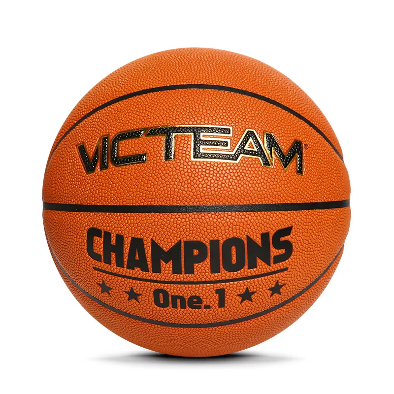 Custom Size 7 6 5 Compsite PU Training Basketball, Tacky Moisture Absorbing Leather Basketball Ball