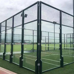 ราคาโรงงาน สนามแพดเดิลบอลแบบพาโนรามา สำหรับในร่ม/กลางแจ้ง โครงสร้างขนาดใหญ่ ดีไซน์ <span class=keywords><strong>1v1</strong></span> ปรับแต่งไอคอนได้ โครงเหล็ก กระจกนิรภัยหนา 12 มม. - Product Image 5