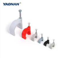 Support de câble en PE durable de 7 mm à fixation par clou pour une gestion sécurisée des câbles électriques en construction – Vente en gros