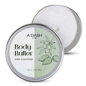 Beurre corporel naturel à la noix de karité et aux amandes pour une hydratation intense, la réparation de la peau et les soins quotidiens du corps - Product Image 3