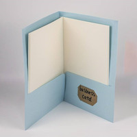 Carpeta de archivos de oficina tamaño carta A4 Carpeta de papel para presentación de negocios carpeta de documentos de dos bolsillos personalizada