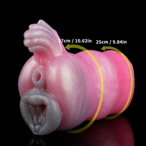 YOCY Dragon Beast Fantasy Masturbator Animal Dual Channel Masajeador de Próstata Masculino de Silicona con Doble Canal y Vagina de Bolsillo al por Mayor - Product Image 6