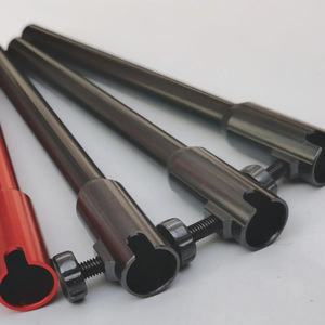 Support universel en aluminium pour canne à pêche 19,6 cm, avec plateau à appâts rouge et tube de support, accessoire pour chaise de pêche - Product Image 5