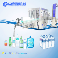 Automatische Complete Kleinschalige Productielijn Voor Het Vullen Van Zuiver Drinkwater In Flessen Voor Een Nieuwe Waterfabriek