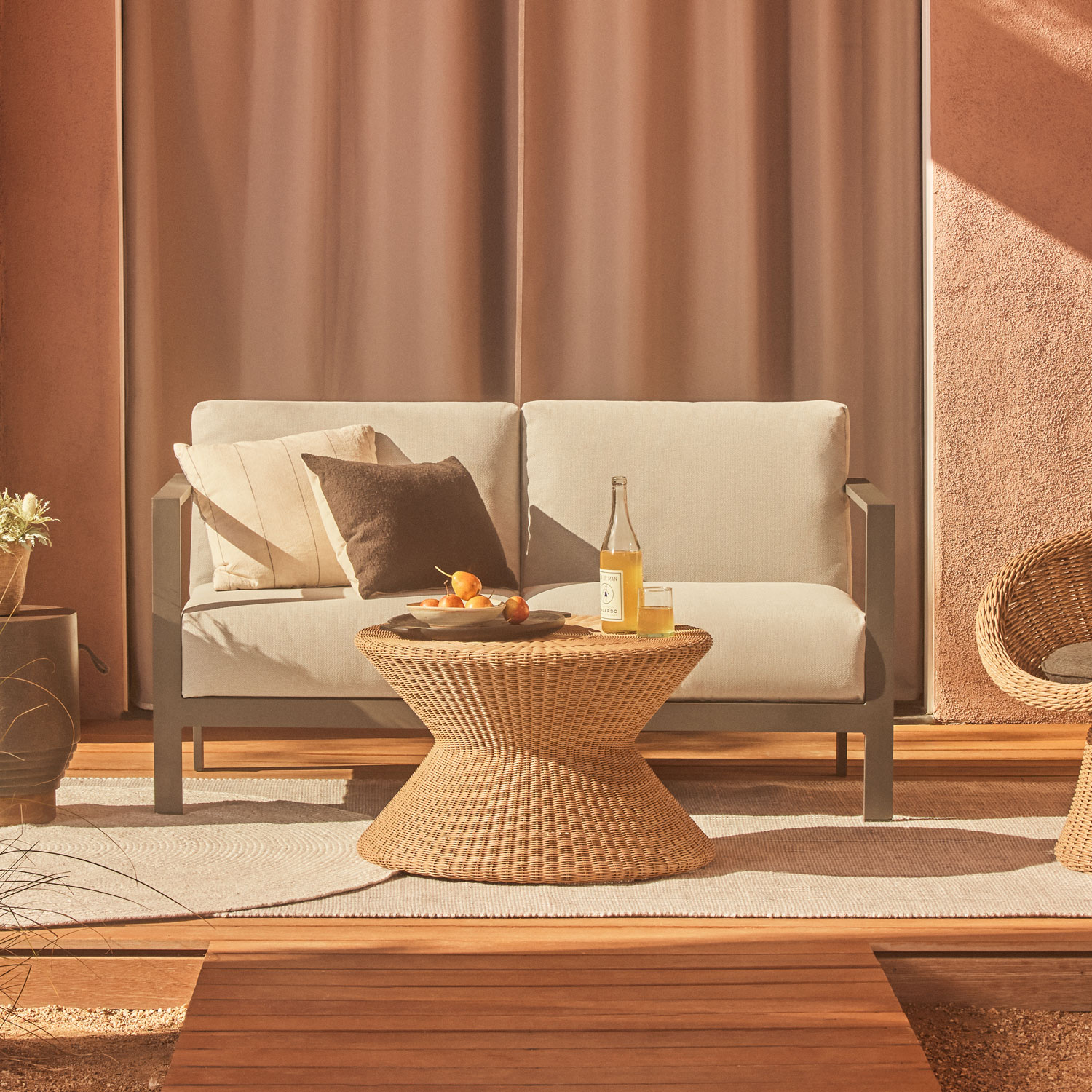 simple design loveseat outdoor sofa chair outdoor furniture aluminum garden sofa chairs