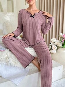 2024 Leisure Home Set en <span class=keywords><strong>pijama</strong></span> hasta la rodilla Transpirable Hot Black Edge Twisted Edge Ropa con Pit <span class=keywords><strong>Bar</strong></span> - Product Image 4