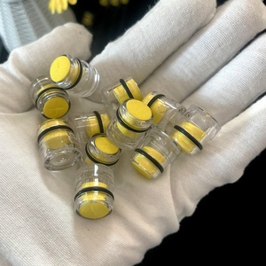 BOHO Marka 15mm Şeffaf <span class=keywords><strong>PC</strong></span> Yuvarlak Ambalaj Tüpü, Sünger Dolgulu Uç Tıpası ve Küçük Parçalar Sergileme Kullanımı için Özel Boyutlu - Product Image 6