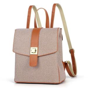 Women's <b>Large</b>-Capacity Fashion <b>Leather</b> <b>Backpack</b> College Style Waterproof PU with Zipper Closure Anti-Theft Feature for Travel - Product Image 3