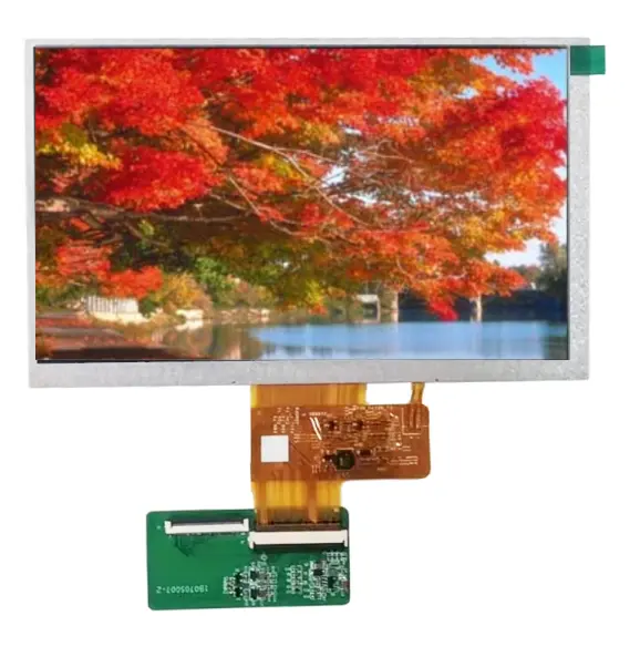 Tela de toque 800*480 do painel LCD de 7 polegadas com 500nits 40 pinos