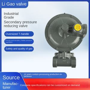LIGAO 1803-DN25 valvola pneumatica di riduzione della pressione del <span class=keywords><strong>Gas</strong></span> industriale grado secondario addensato corpo valvola fonte a prova di esplosione - Product Image 3