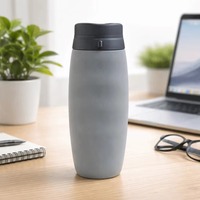 Bouteilles d'eau en silicone pliables et portables de 600 ml, écologiques, sans BPA, pour le sport, la gym, les voyages et les activités de plein air