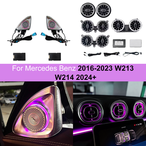 Para Mercedes Benz 2016-2023 W213/2024+W214 OEM, Luz Ambiental Giratoria 4D para Tweeter y Luz Ambiental para Ventilaciones Turbo - Product Image 1