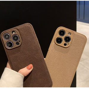 Mode PU Cuir pour iPhone 17 Pro Max TPU Téléphone étui pour 16 Pro Max 11 12 15 13 14 Plus Pro Max Couverture Arrière Prix Usine - Product Image 2