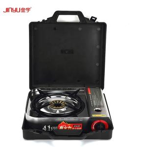 Estufa de <span class=keywords><strong>Butano</strong></span> Portátil para Camping, Potente 4.1KW, Doble Protección Contra el Viento, con Quemador de Latón, Cocina de Gas de Viaje, Mini Cocina para Tiendas de Campaña - Product Image 2