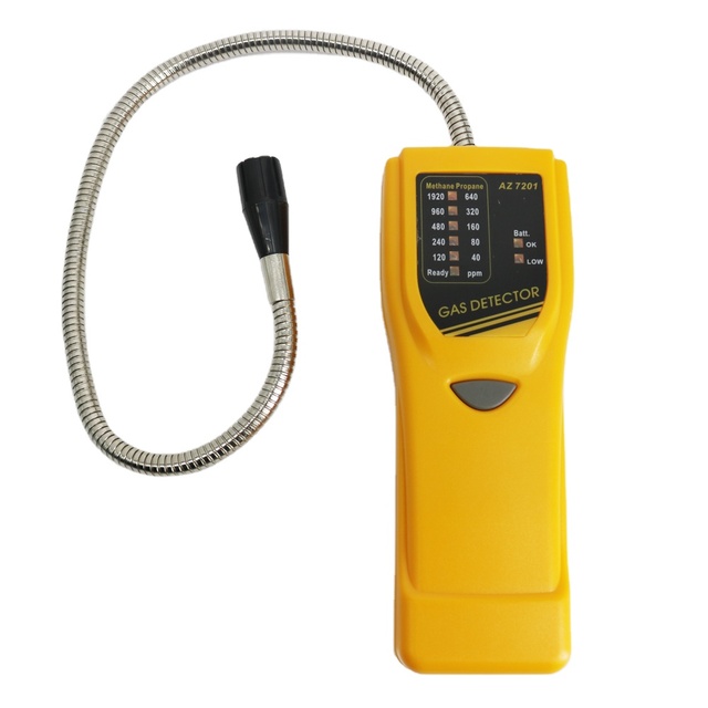AZ7201 Combustible Gas Leak Detector CH4 Gas Leakage Meter for Methane and Propane