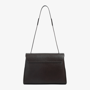 Sac à bandoulière minimaliste en cuir PU véritable marron 2026, couleur unie, avec rabat et fermoir, pour usage quotidien toutes saisons - Product Image 6