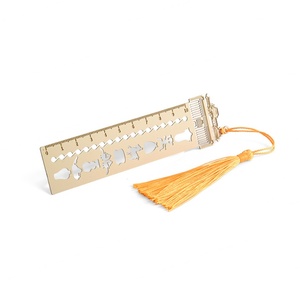 Marcapáginas de Metal Hueco con Logotipo Personalizado, Marcapáginas con Borla para Estudiantes, Amantes de la Lectura, Tienda - Product Image 5