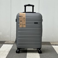Valise à roulettes minimaliste, écologique, en néoprène, coque rigide, sac de voyage, valise cabine mate, serrure TSA