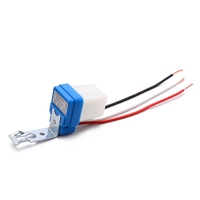 Interruptor Automático de Encendido/Apagado con Fotocélula para Alumbrado Público AS-10, DC AC 12V 24V 220V 50-60Hz 10A, Sensor Fotoeléctrico