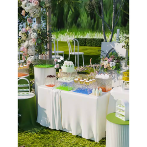 Оптовая продажа, розничная продажа, акриловая подставка для дисплея, Высококачественная цветная акриловая подставка для фуршета для свадебной вечеринки, десерт - Product Image 1