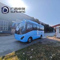 Bus électrique automatique à faible encombrement LHD personnalisé de 6,6 m |   Navette zéro émission pour les hôtels aéroportuaires et les excursions en ville