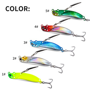 Leurre de pêche transfrontalier à longue portée 55mm, Spinner métallique, Fly Dog Jig Vib, Leurre bionique pour la pêche au brochet et la pêche au bar en eau profonde - Product Image 2