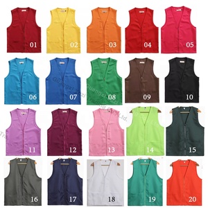 Gilet de <span class=keywords><strong>travail</strong></span> en polyester personnalisé avec logo, livraison rapide, haute qualité, pour publicité en supermarché, personnel unisexe - Product Image 2