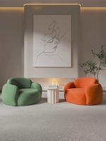 Chaise canapé simple pour salon crème Mobilier de loisirs Ensemble canapé pour hall d'hôtel avec table de négociation pour réception et balcon