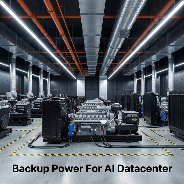 EPC Haifeng HF-1000GF Datacenter Generator 1000kW 600V 50/60Hz ISO9001 CE Certified Continuous Duty Load Sharing Weather