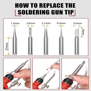 Soldador Inalámbrico para Batería <span class=keywords><strong>Milwaukee</strong></span> M-18 de 18 V, <span class=keywords><strong>Pistola</strong></span> de Soldar Digital LED de 75 W con Alambre de Soldadura para Reparaciones Domésticas y Bricolaje - Product Image 3